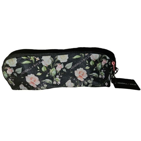 NWT Kendall & Kylie Floral Monogram Cosmetic Bag - Picture 1 of 2